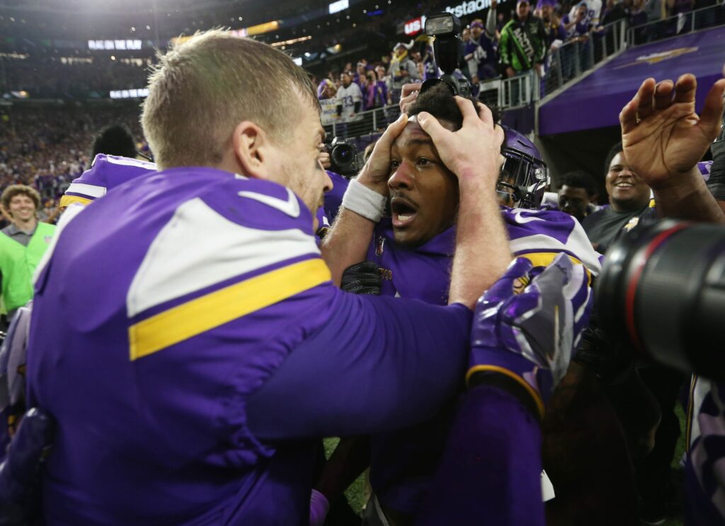 Case Keenum, Stefon Diggs, Texans, Vikings, NFL