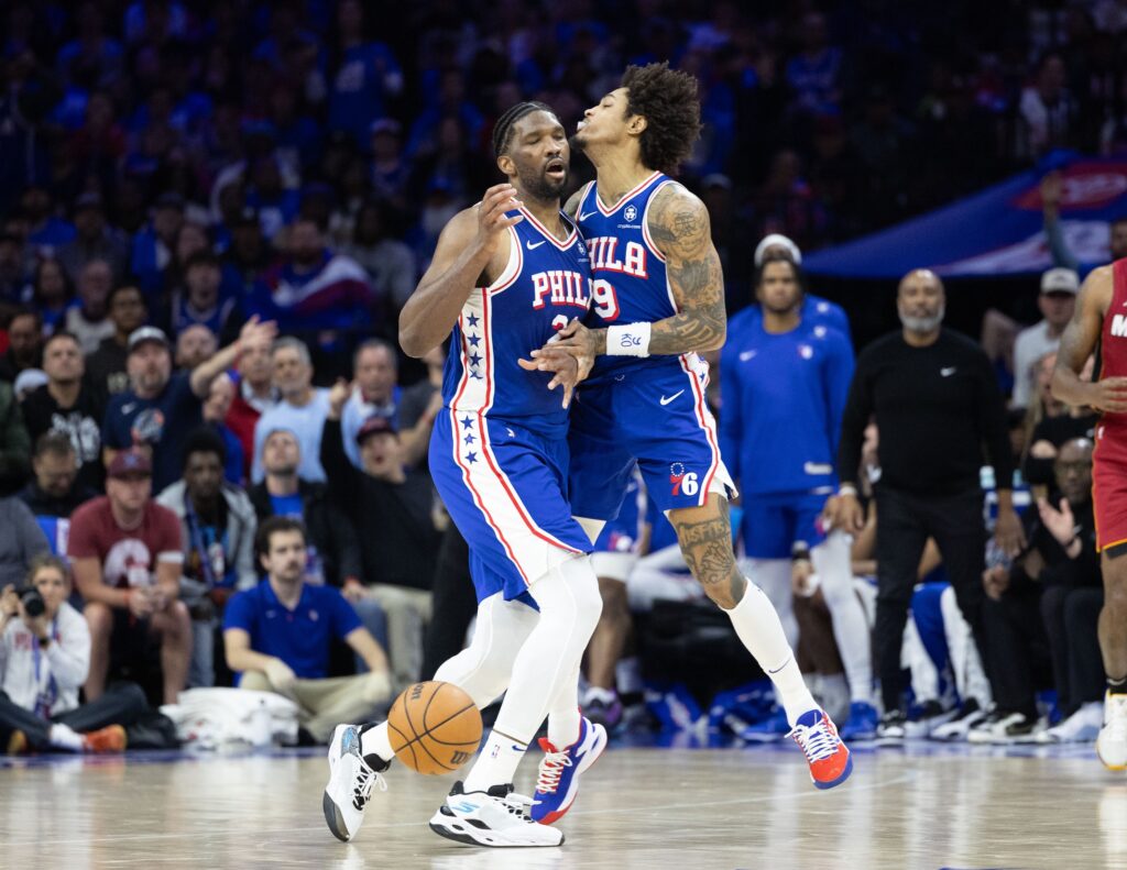 Joel Embiid, Kelly Oubre Jr., 76ers