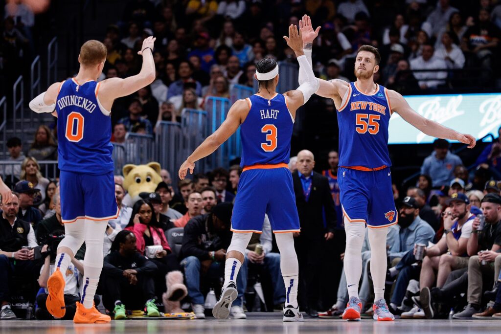 Josh Hart, Donte DiVincenzo, Isaiah Hartenstein, New York Knicks