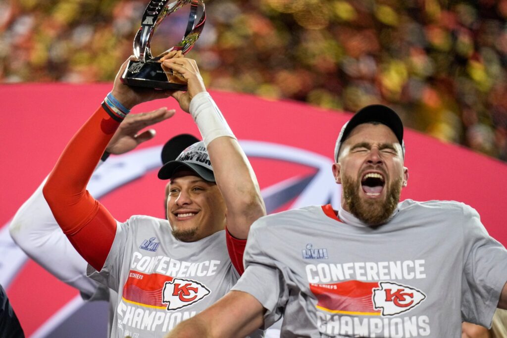Patrick Mahomes, Travis Kelce, Kansas City Chiefs