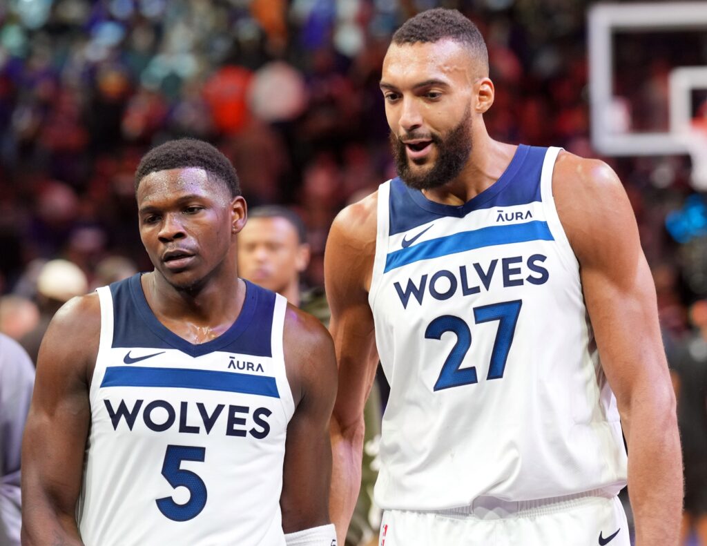 Anthony Edwards, Rudy Gobert, Minnesota Timberwolves