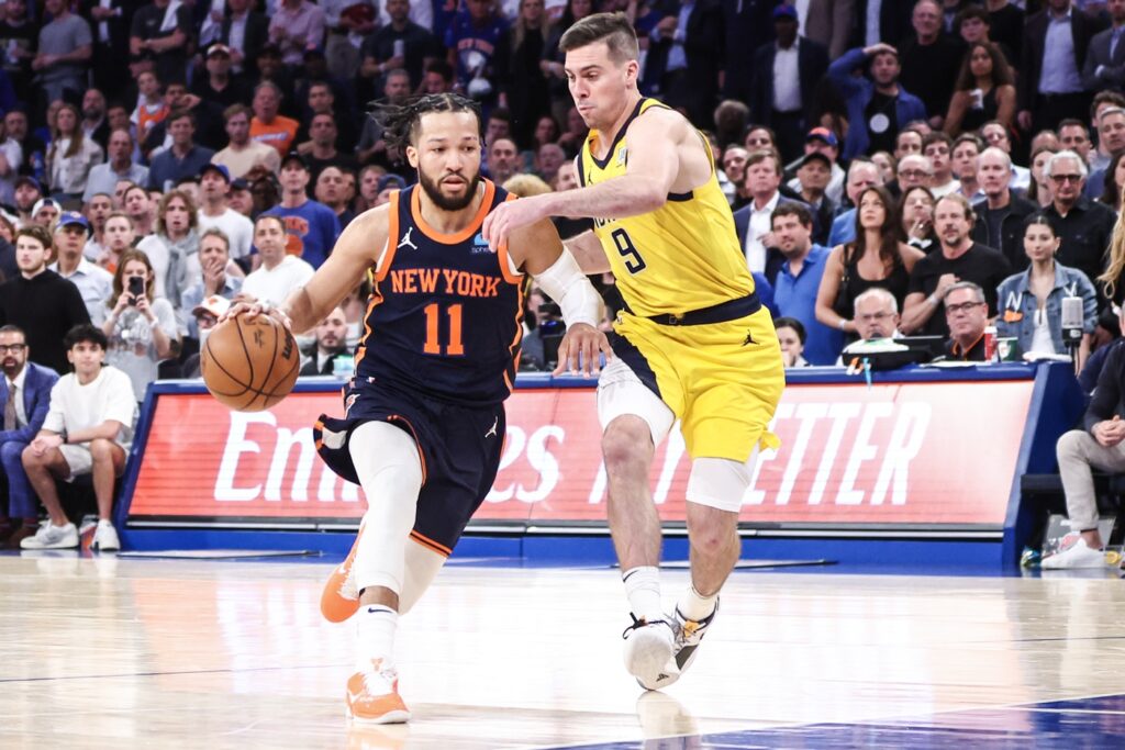 Jalen Brunson, T.J. McConnell, New York Knicks, Indiana Pacers