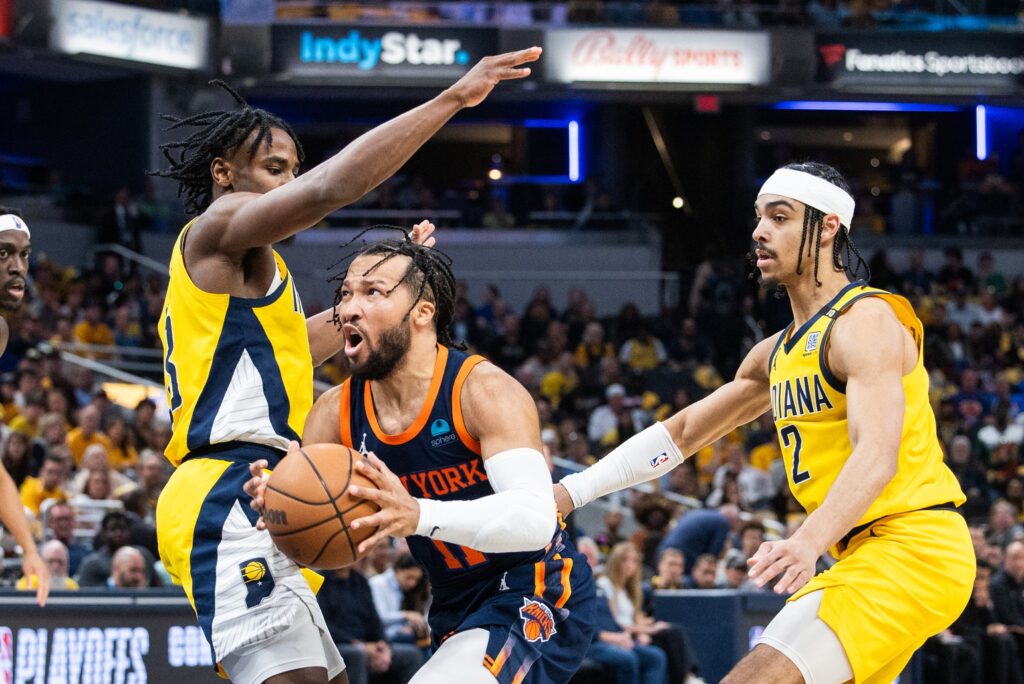 Jalen Brunson, Andrew Nembhard, Aaron Nesmith, New York Knicks
