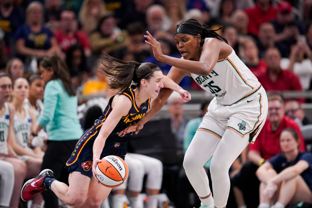 Caitlin Clark, Indiana Fever, Jonquel Jones, New York Liberty