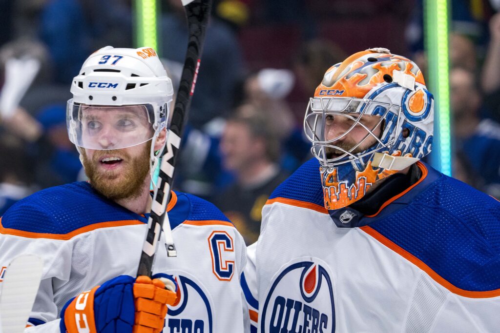 Connor McDavid, Stuart Skinner, Edmonton Oilers, Canucks