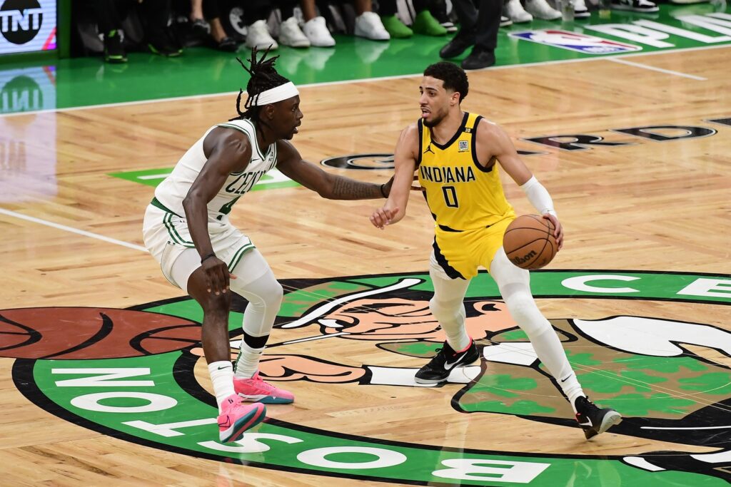 Tyrese Haliburton, Jrue Holiday, Indiana Pacers, Boston Celtics
