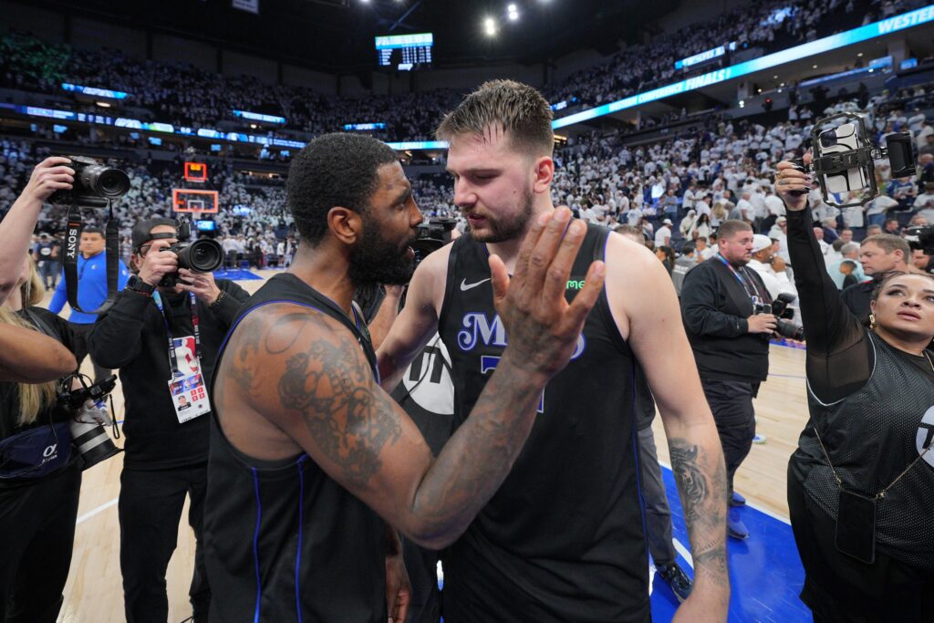 Kyrie Irving, Luka Doncic, Mavericks