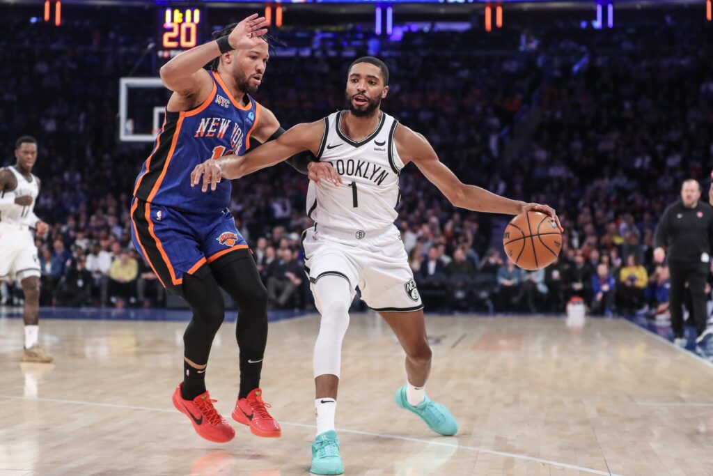 Jalen Brunson, Mikal Bridges, New York Knicks, Brooklyn Nets