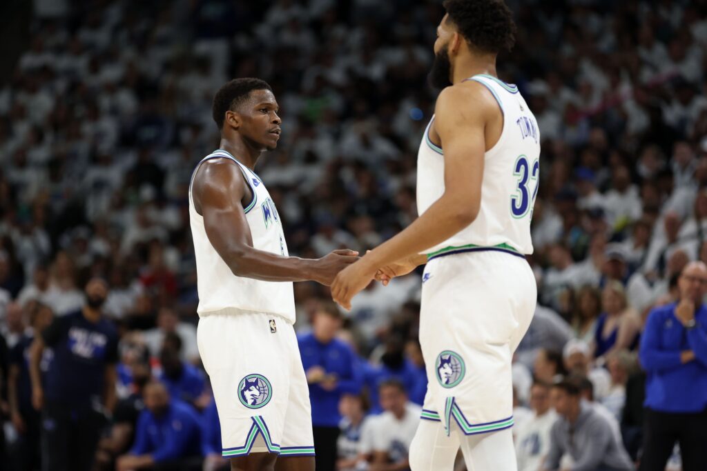Anthony Edwards, Karl-Anthony Towns, Minnesota Timberwolves