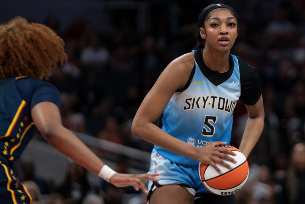 Angel Reese, Chicago Sky, Caitlin Clark