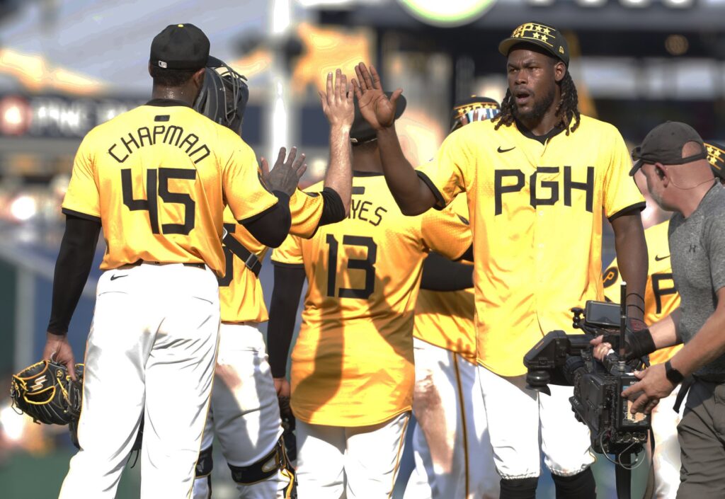Aroldis Chapman, Oneil Cruz, Pittsburgh Pirates