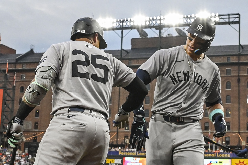 Aaron Judge, Gleyber Torres, New York Yankees