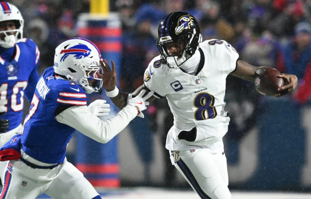 Lamar Jackson, Baltimore Ravens, NFL, Buffalo Bills