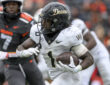 Wake Forest Demon Deacons running back Demond Claiborne (1) runs the ball during the second half against the Oregon State Beavers at Reser Stadium
